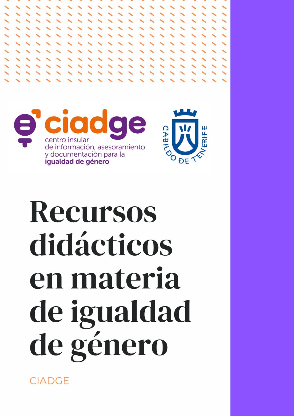 Recursos didácticos en materia de igualdad de género